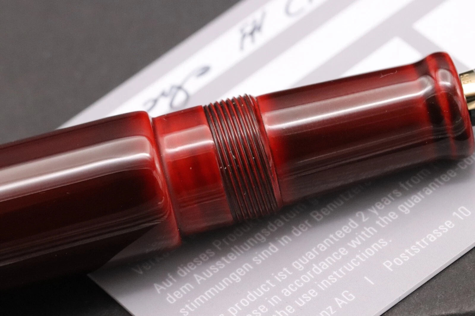Nakaya D-17mm Portable Cigar Aka-Tamenuri Fountain Pen image 3
