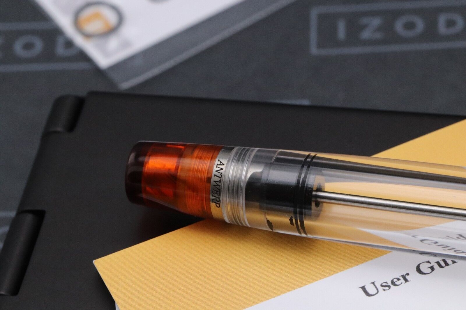 Conid Bulkfiller Kingsize Wild Tiger Titanium Fountain Pen - #8 14k Medium Nib. image 3