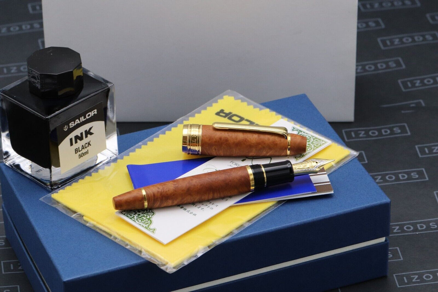 Sailor King of Pen Pro Gear Briarwood Burl Fountain Pen image 0