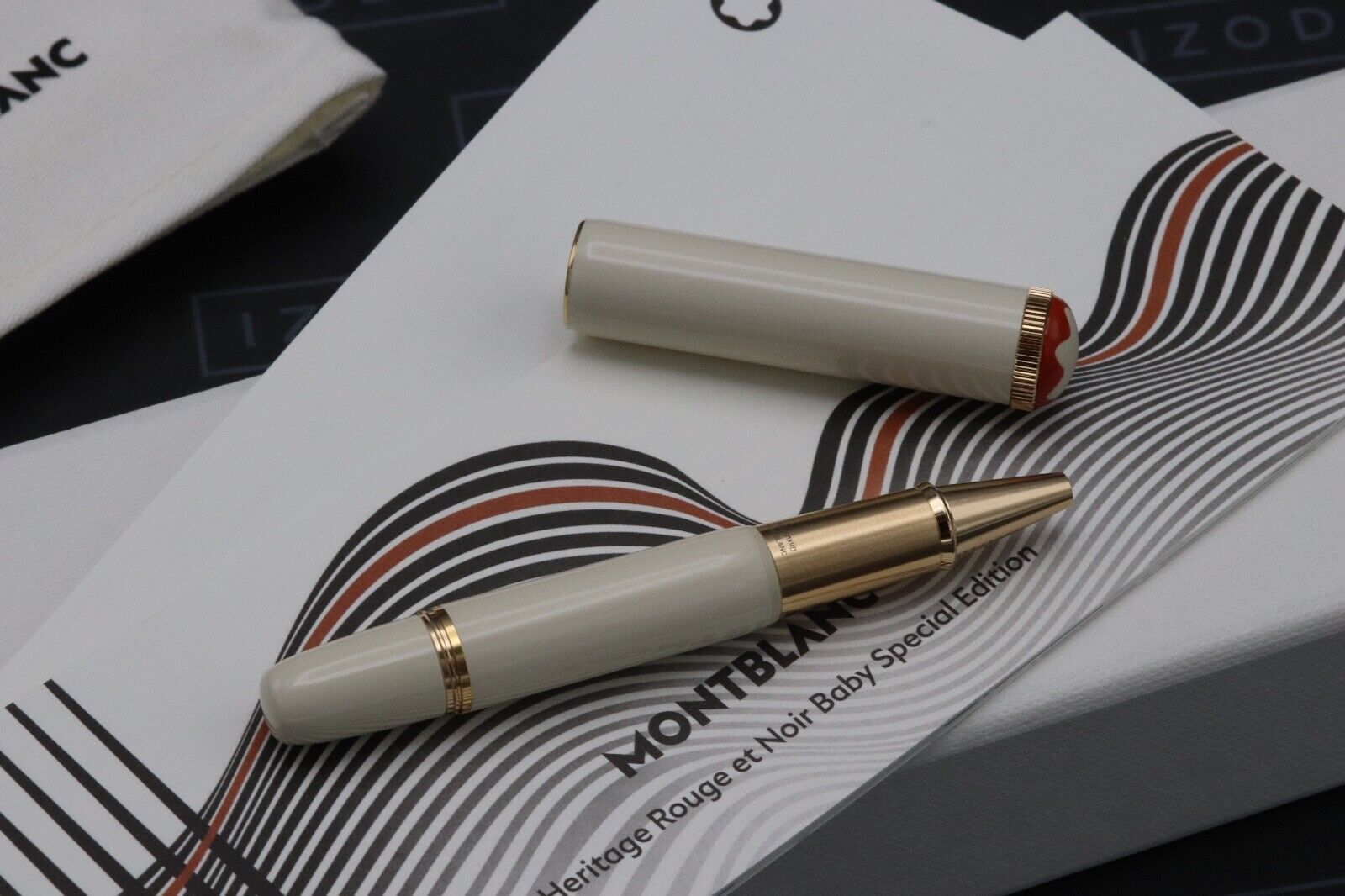 Montblanc Heritage Rouge et Noir Baby Ivory-Coloured Rollerball Pen - UNUSED image 1