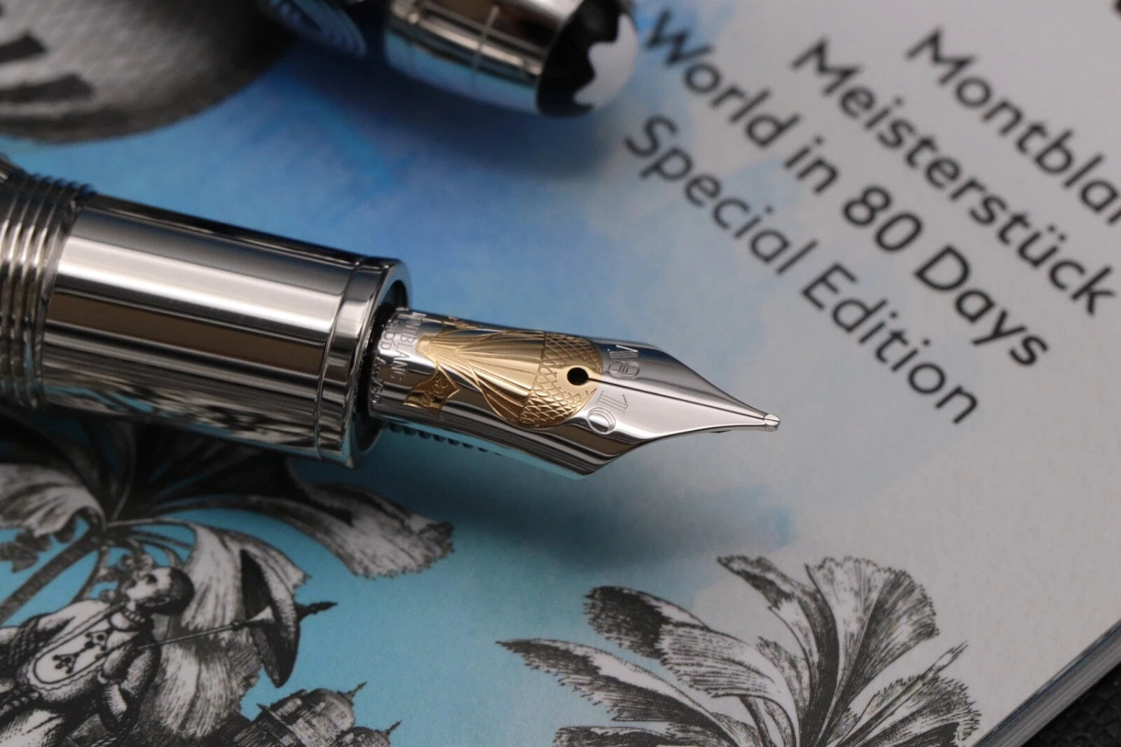 Montblanc LeGrand Around the World in 80 Days Solitaire Fountain Pen -INKED ONCE image 2