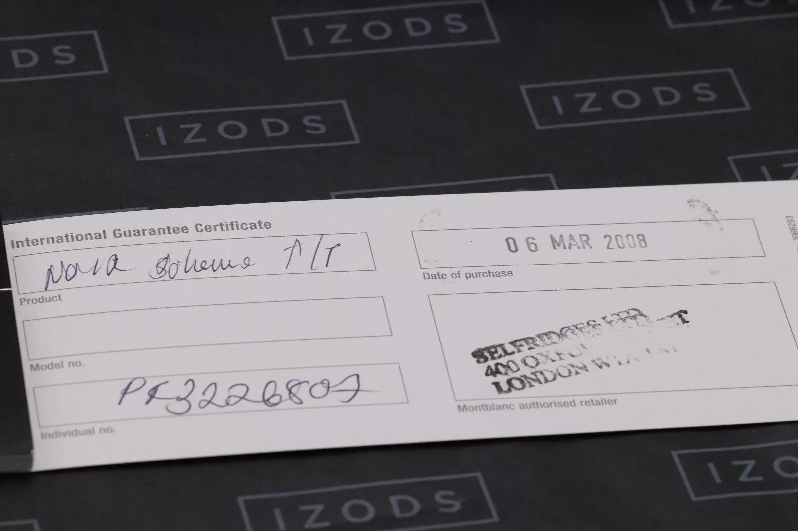 Montblanc Boheme Noir Fountain Pen - UNUSED image 8