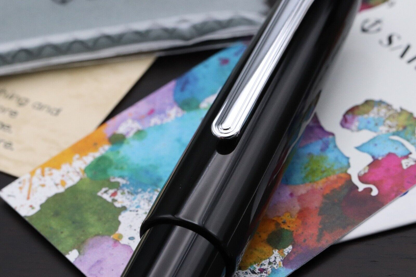 Sailor King of Pen Black Ebonite Rhodium Fountain Pen - INKED ONCE image 4
