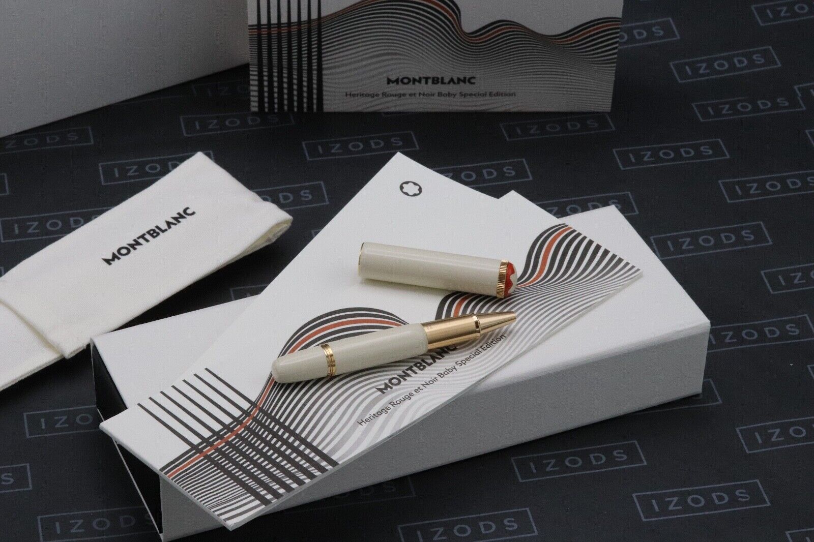 Montblanc Heritage Rouge et Noir Baby Ivory-Coloured Rollerball Pen - UNUSED image 0