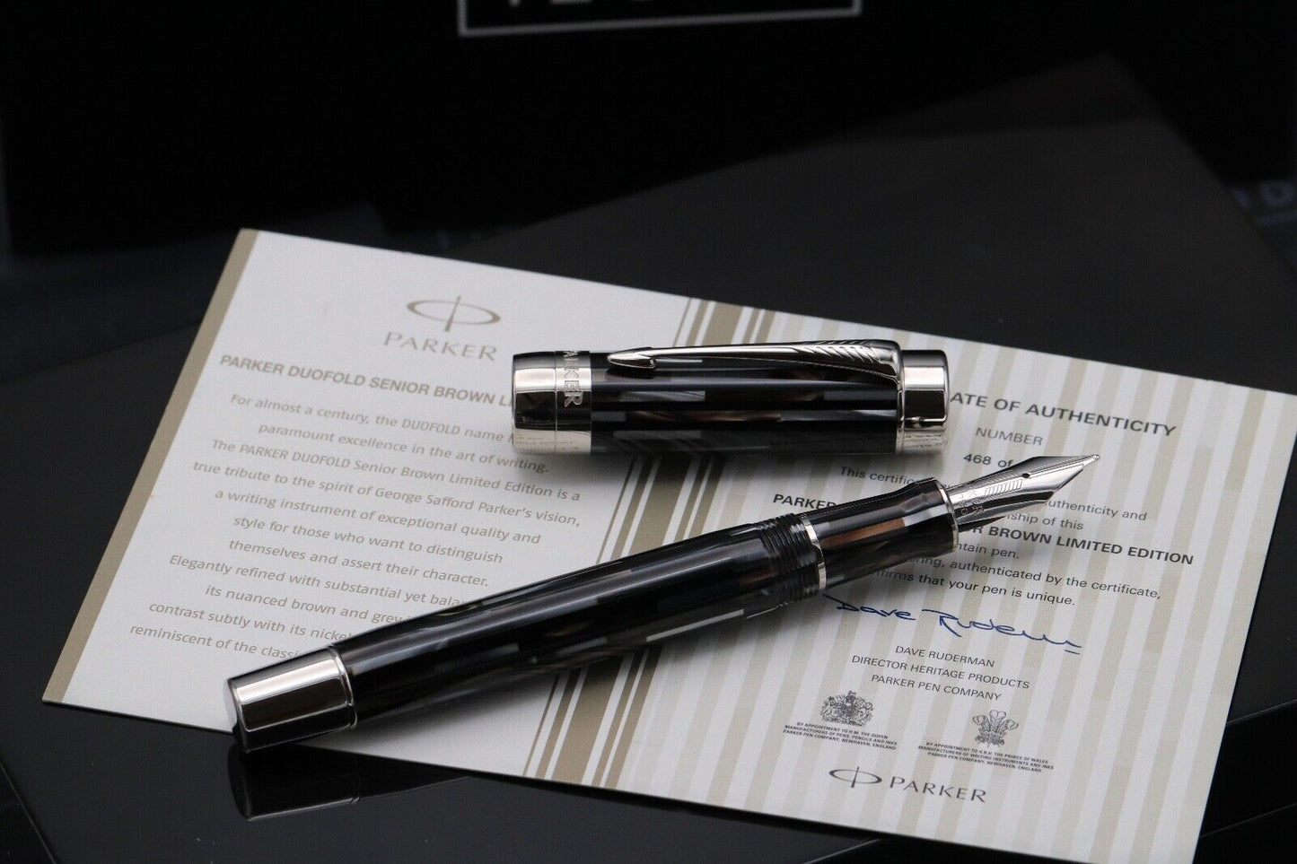 Parker Duofold Senior Brown Limited Edition Fountain Pen image 1