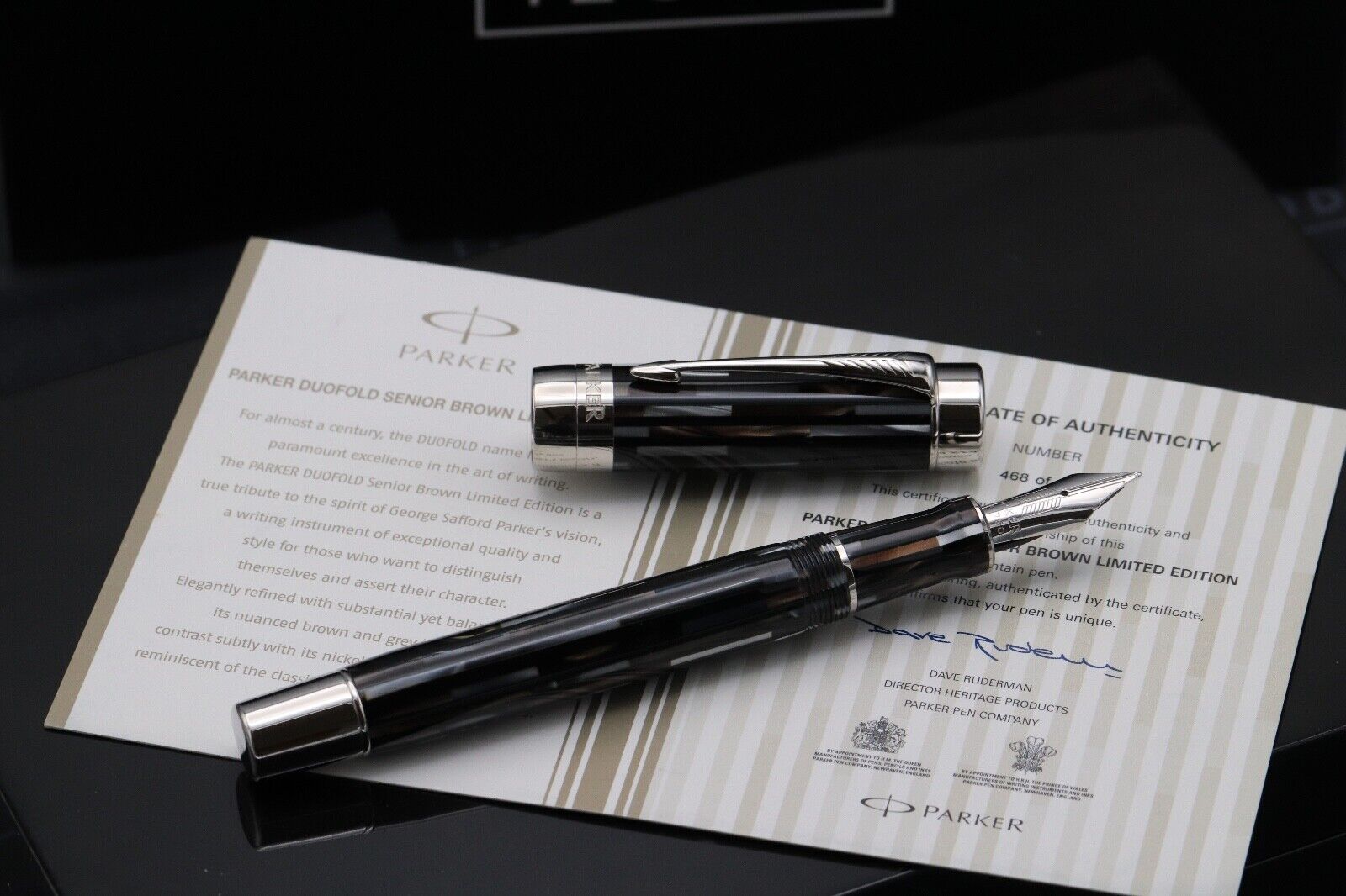Parker Duofold Senior Brown Limited Edition Fountain Pen image 1