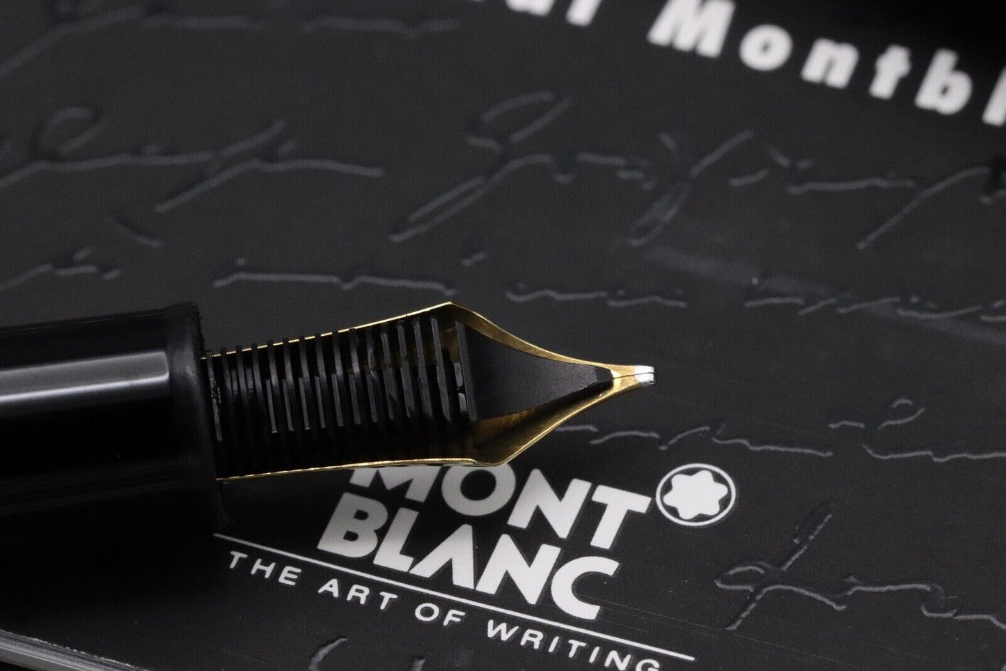 Montblanc Meisterstuck 146 LeGrand Carbon Steel Fountain Pen - OB Nib image 3