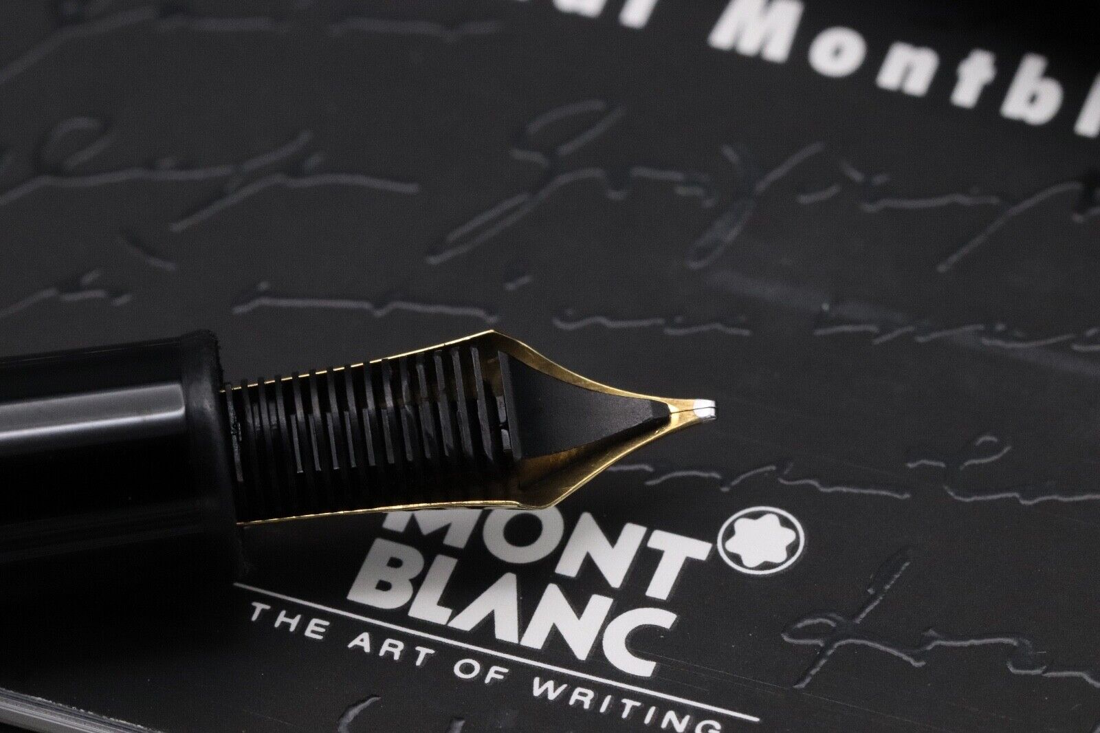 Montblanc Meisterstuck 146 LeGrand Carbon Steel Fountain Pen - OB Nib image 3
