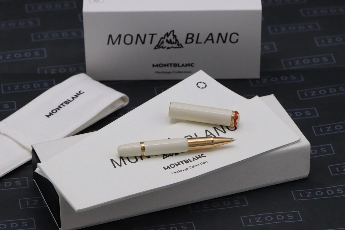 Montblanc Heritage Rouge et Noir Baby Ivory-Resin Rollerball Pen image 0