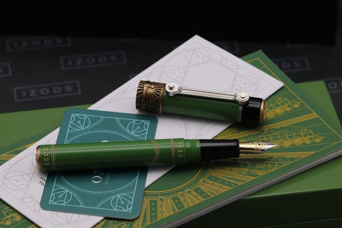 Onoto Flying Scotsman Apple Green LE100 Fountain Pen image 1
