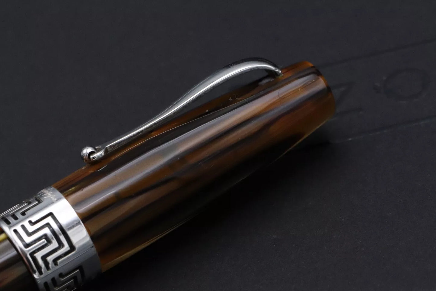 Montegrappa Extra 1930 Turtle Brown Celluloid Rollerball Pen image 5