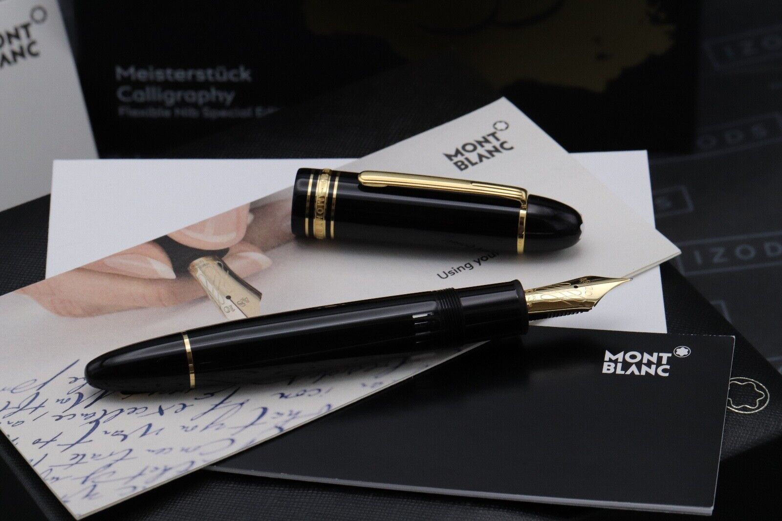 Montblanc Meisterstuck 149 Calligraphy Flex Fountain Pen - UNUSED image 1