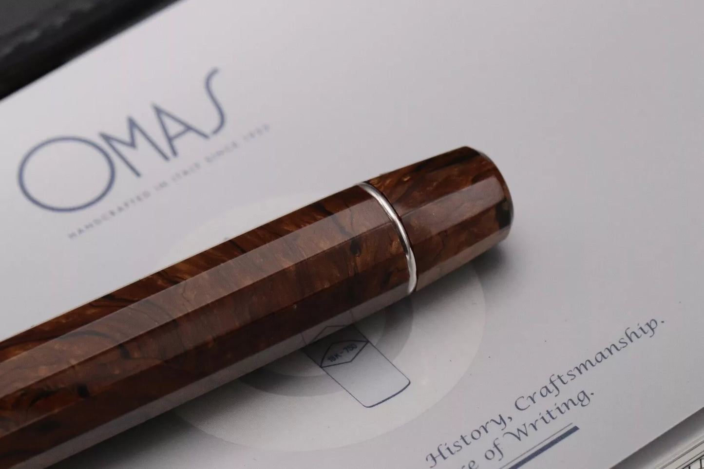 Omas Paragon Burlwood Celluloid LE60 HT Fountain Pen image 7