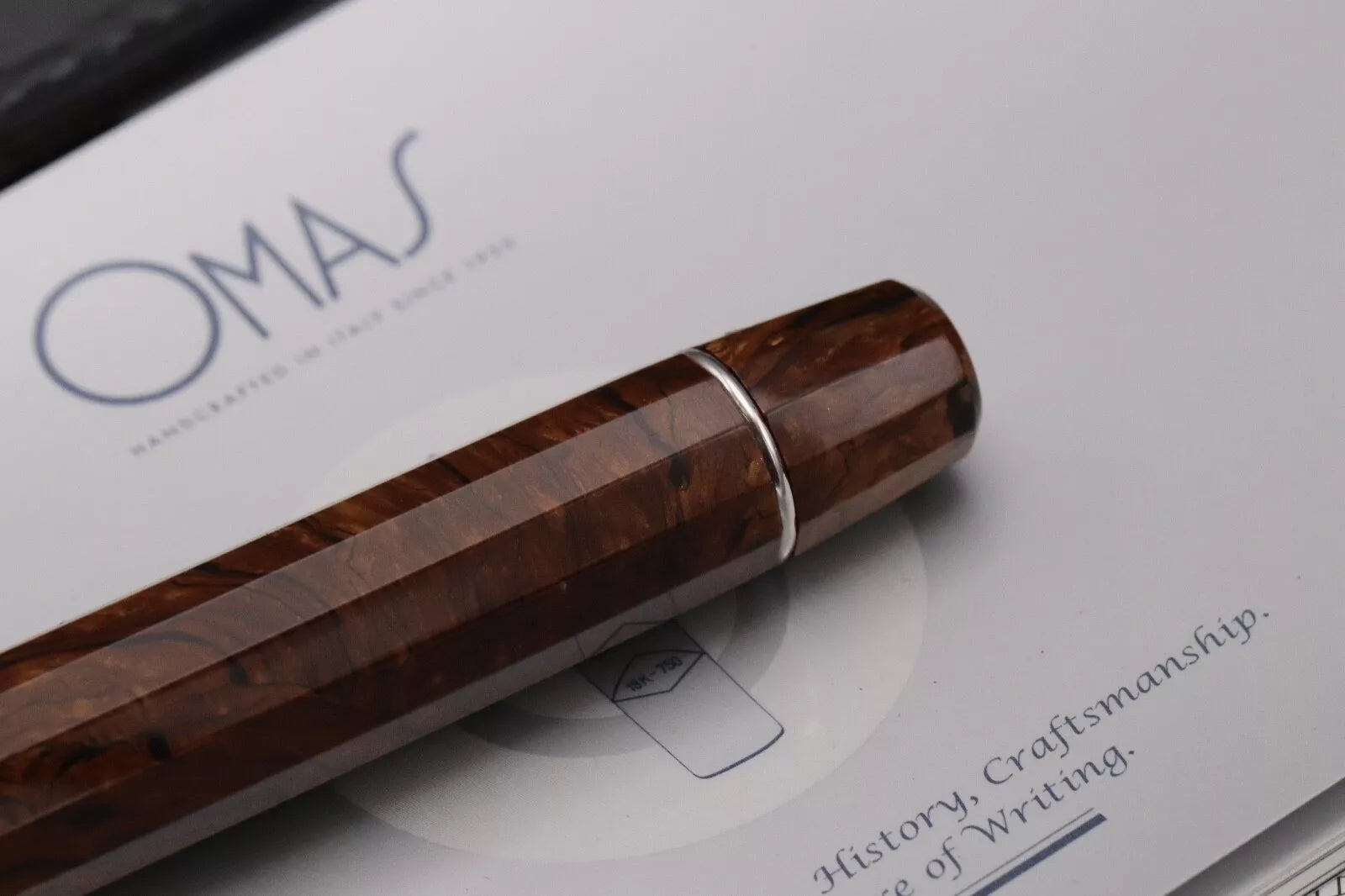Omas Paragon Burlwood Celluloid LE60 HT Fountain Pen image 7