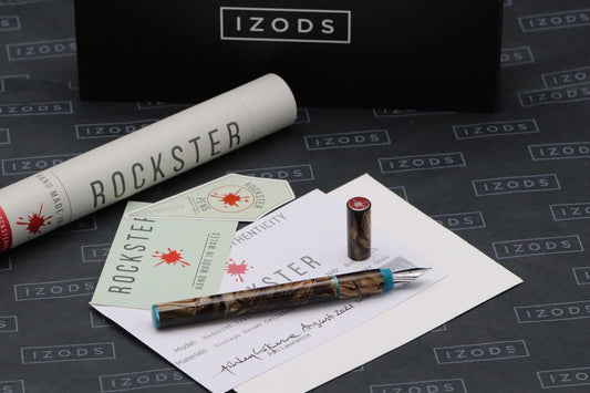 Rockster Pens Hedonist No.5 1111 Vintage Brown Cellulose Fountain Pen image 0