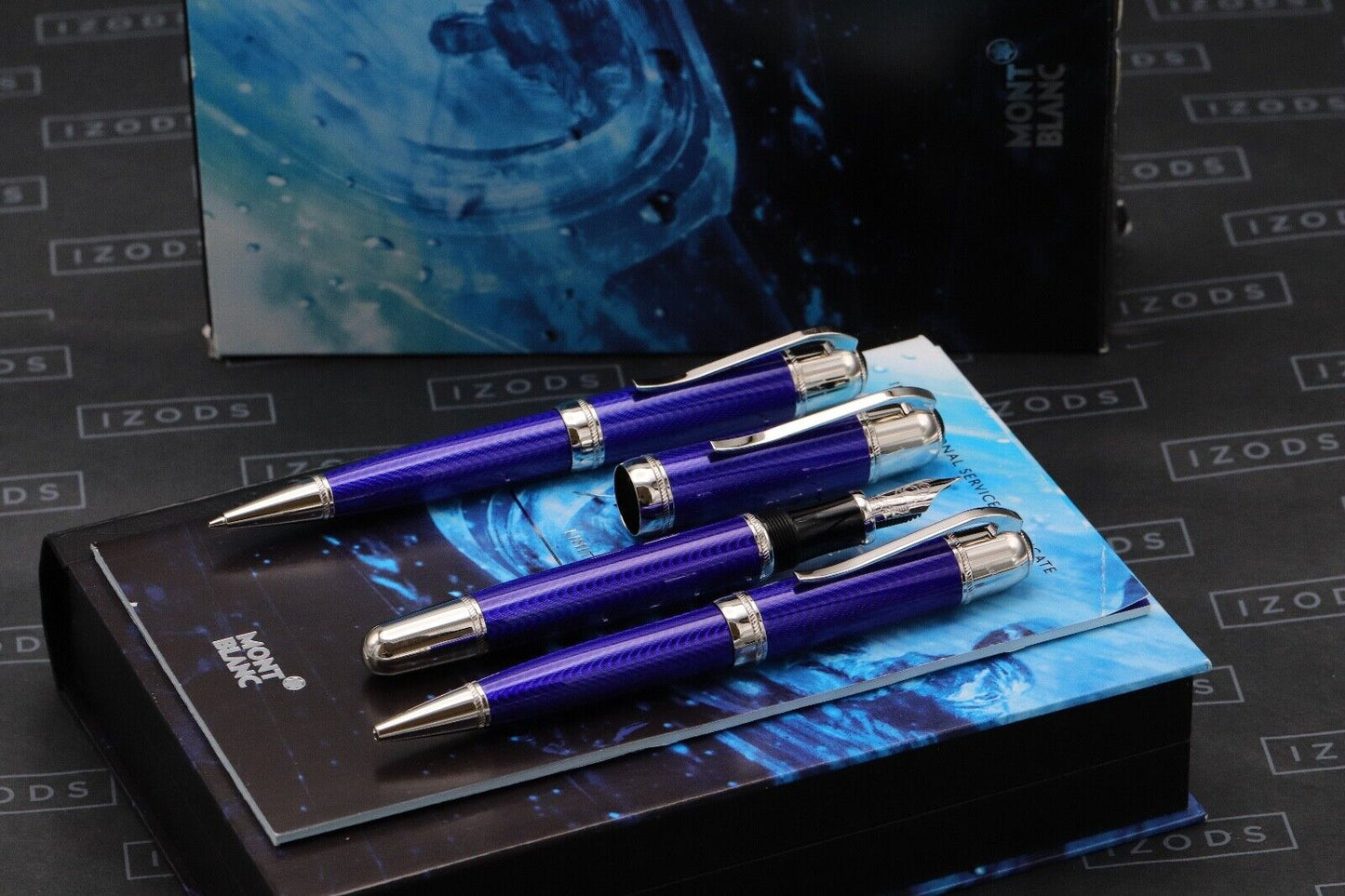 Montblanc Writers Edition Jules Verne Set - FP, MP, BP - UNUSED image 0