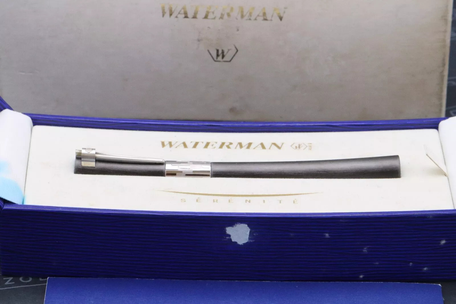 Waterman Serenite Grey Titanium Fountain Pen - Rare Sample Marked Pen image 9