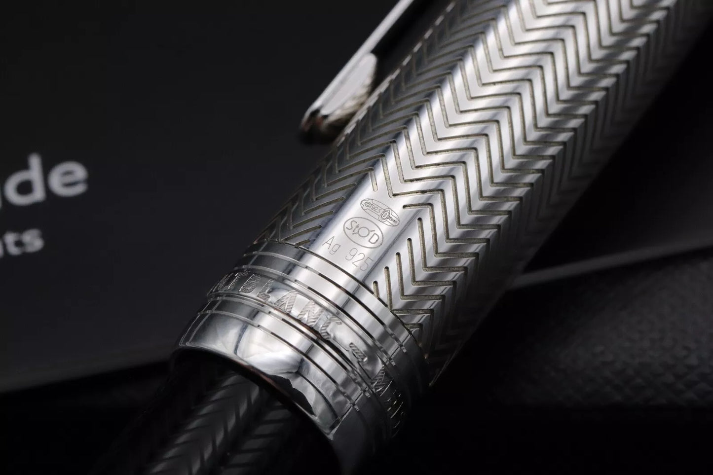 Montblanc Meisterstuck LeGrand Silver Barley Doue Fountain Pen - Serviced by MB image 5