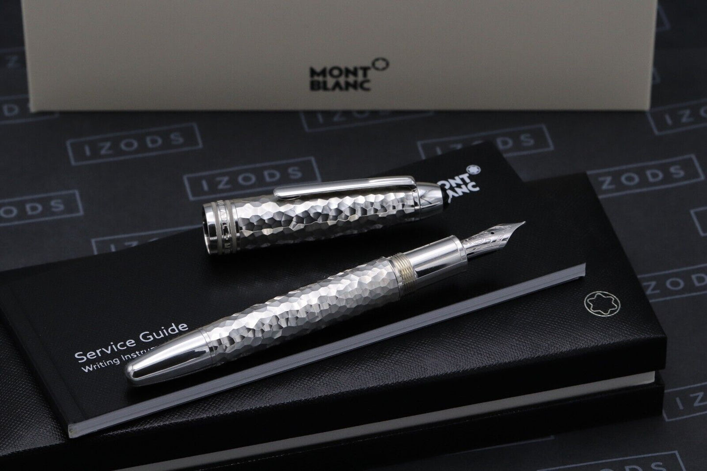 Montblanc Meisterstuck LeGrand Martele Silver Fountain Pen - EF - NEVER INKED image 1