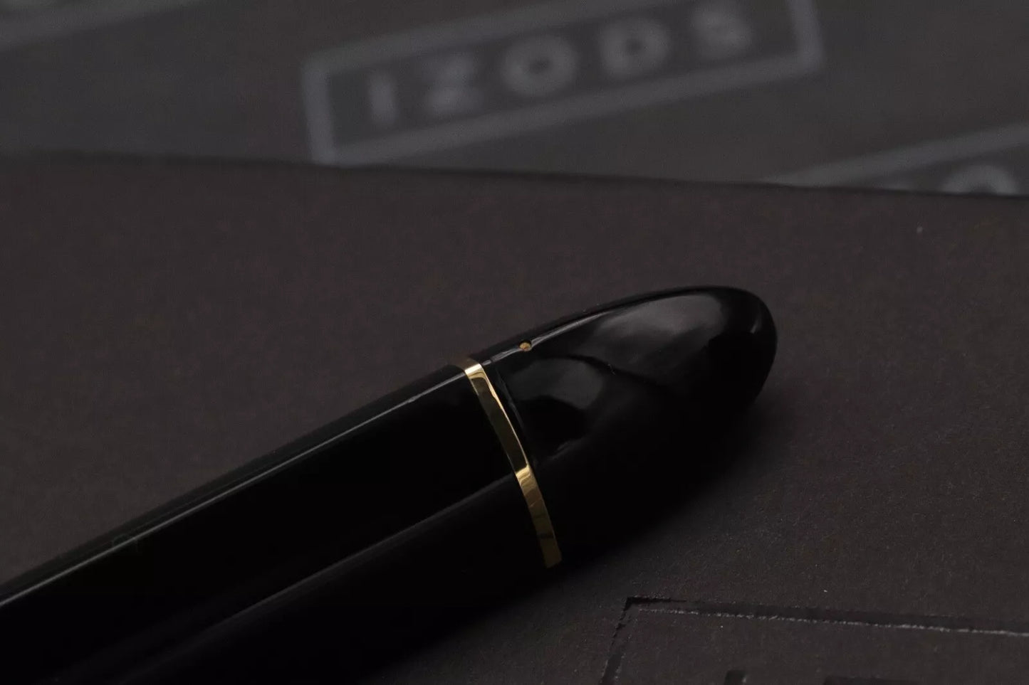 Omas 360 Magnum Black Gold Fountain Pen - Stub Sorowka Nib image 7