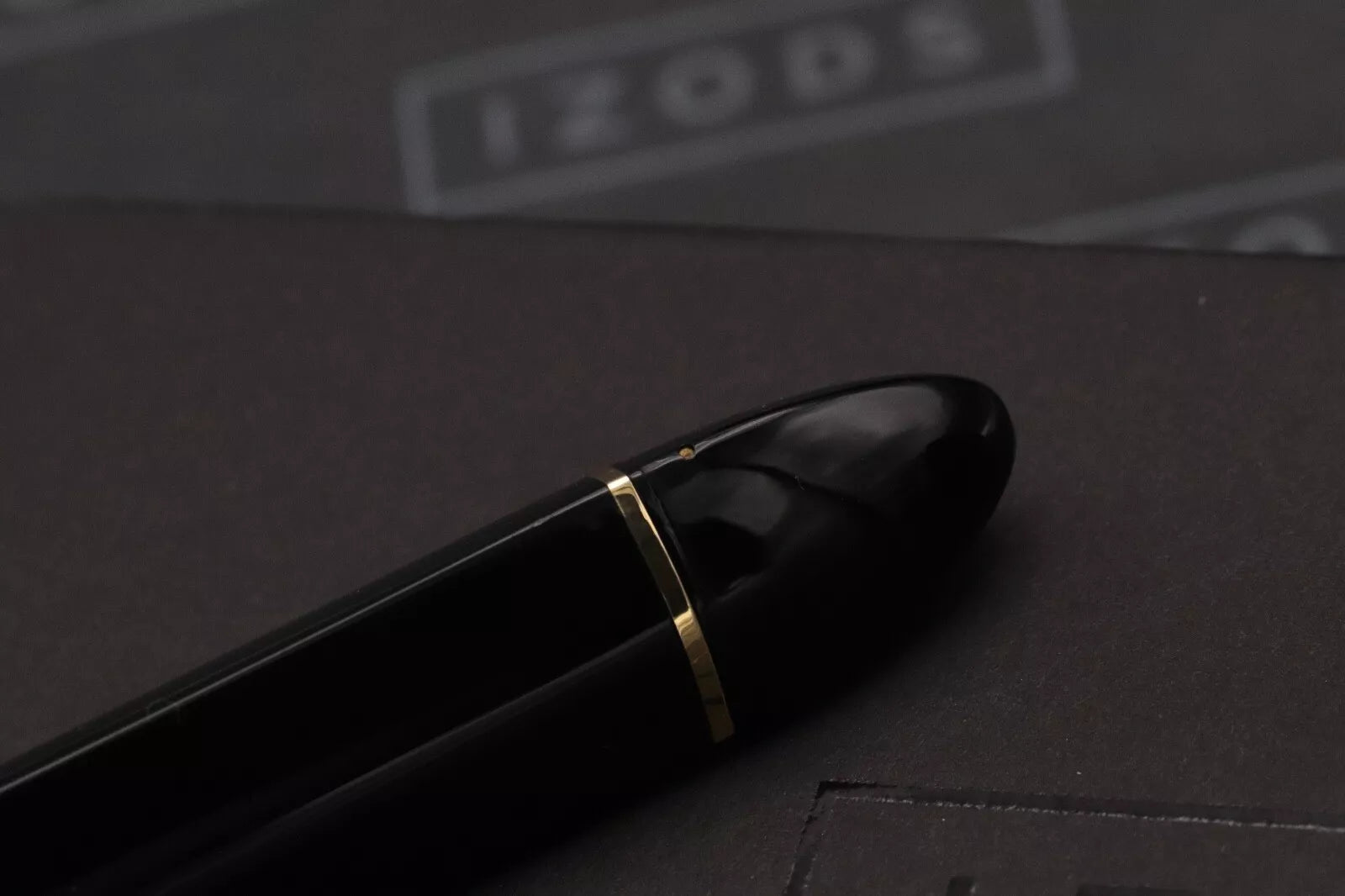 Omas 360 Magnum Black Gold Fountain Pen - Stub Sorowka Nib image 7