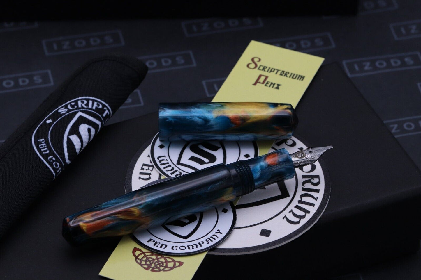 Scriptorium Idyll Dupras Twilight Cenote Fountain Pen - 1.5 Stub image 1
