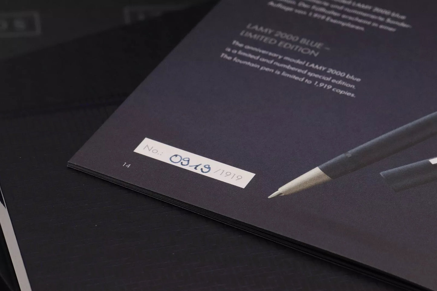 Lamy 2000 Bauhaus Blue Limited Edition Fountain Pen – UNUSED image 5