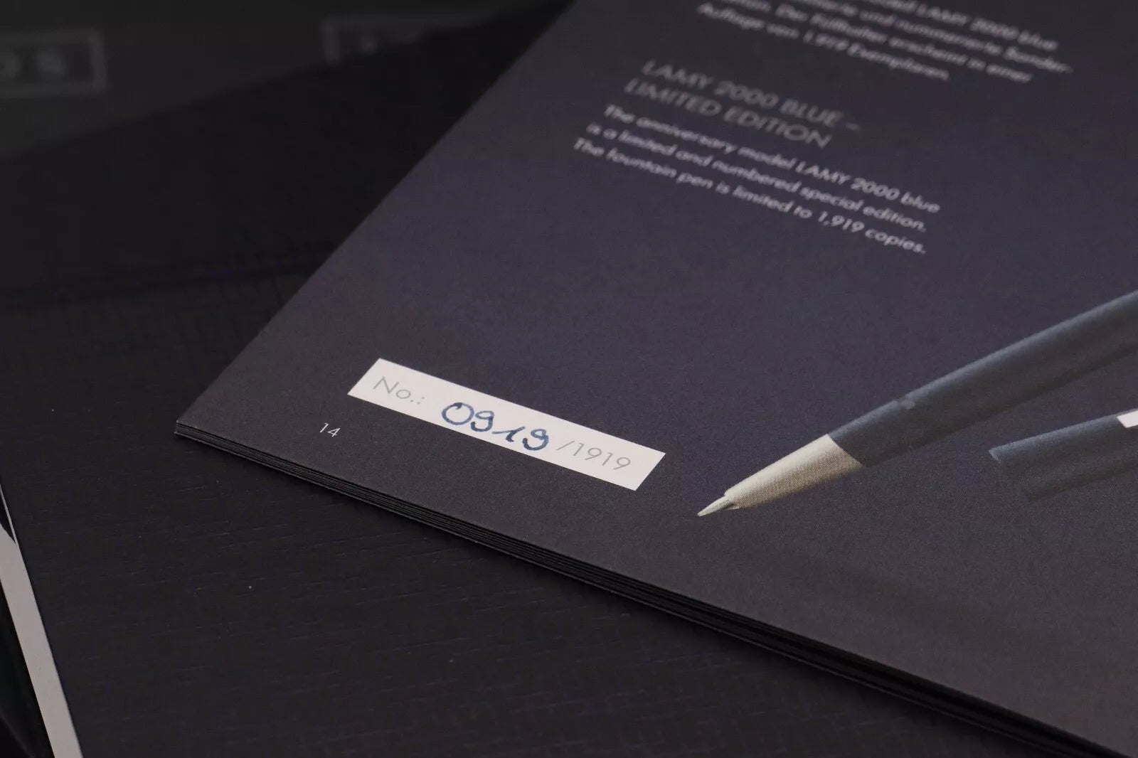 Lamy 2000 Bauhaus Blue Limited Edition Fountain Pen – UNUSED image 5