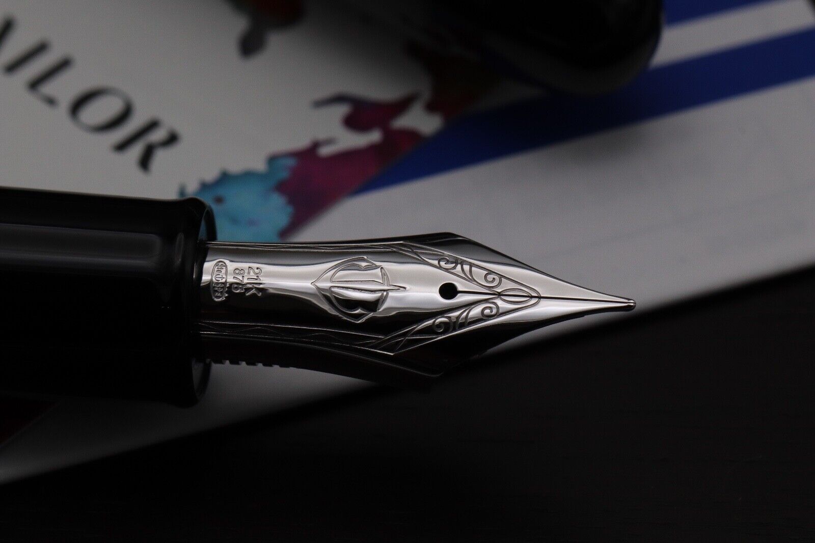 Sailor King of Pen Black Ebonite Rhodium Fountain Pen - INKED ONCE image 2