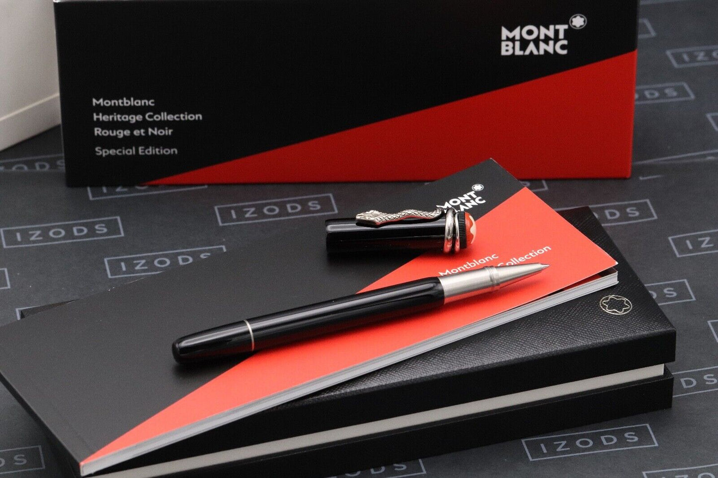 Montblanc Heritage Rouge et Noir Black SE Rollerball / Fineliner Pen - UNUSED image 0