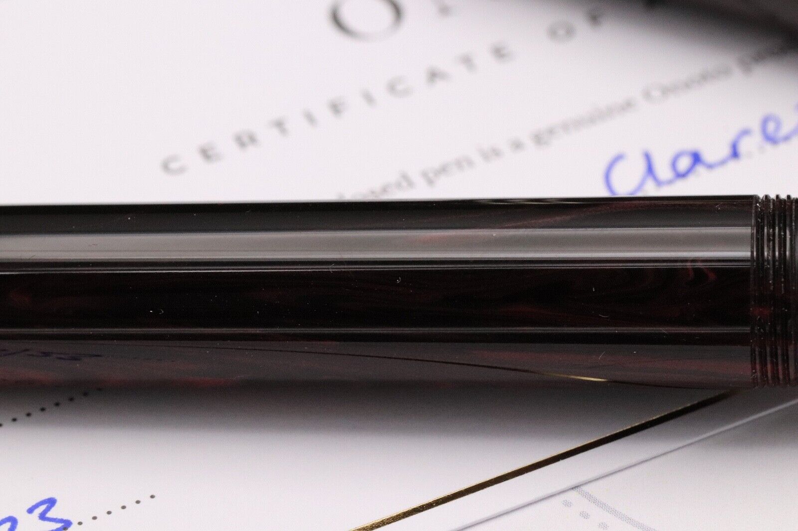 Onoto Magna Claret Prototype Fountain Pen - 18k Medium Nib image 3