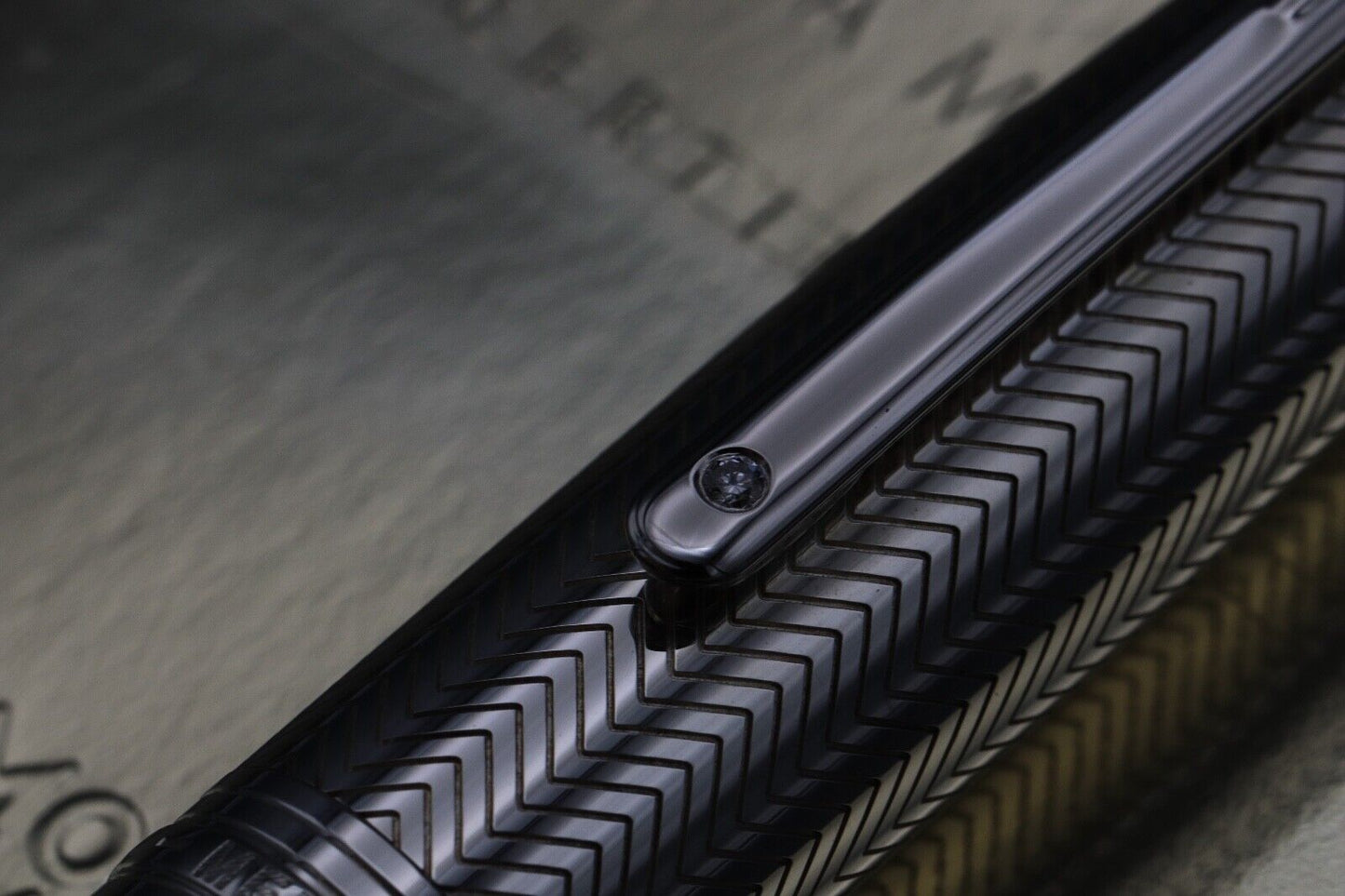 Montblanc Meisterstuck LeGrand Silver Barley Diamond Fountain Pen image 4