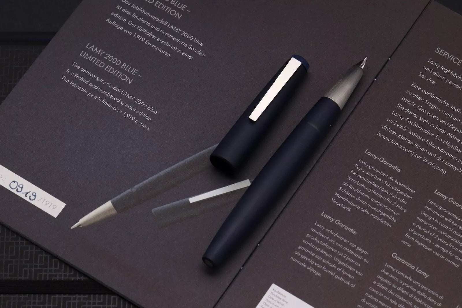 Lamy 2000 Bauhaus Blue Limited Edition Fountain Pen – UNUSED – IZODS