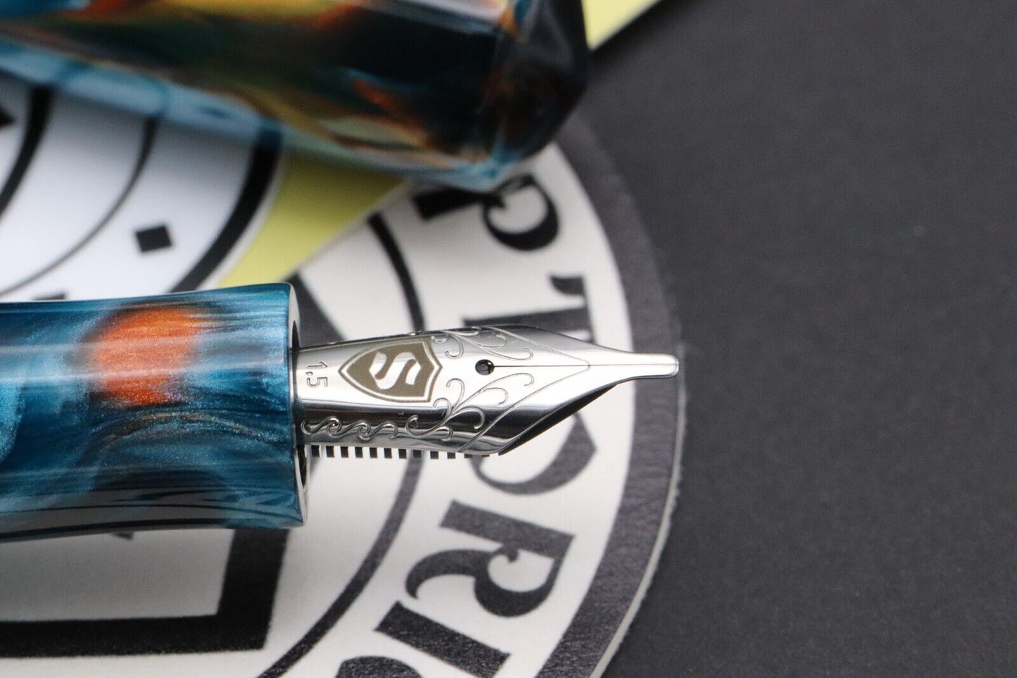 Scriptorium Idyll Dupras Twilight Cenote Fountain Pen - 1.5 Stub image 2