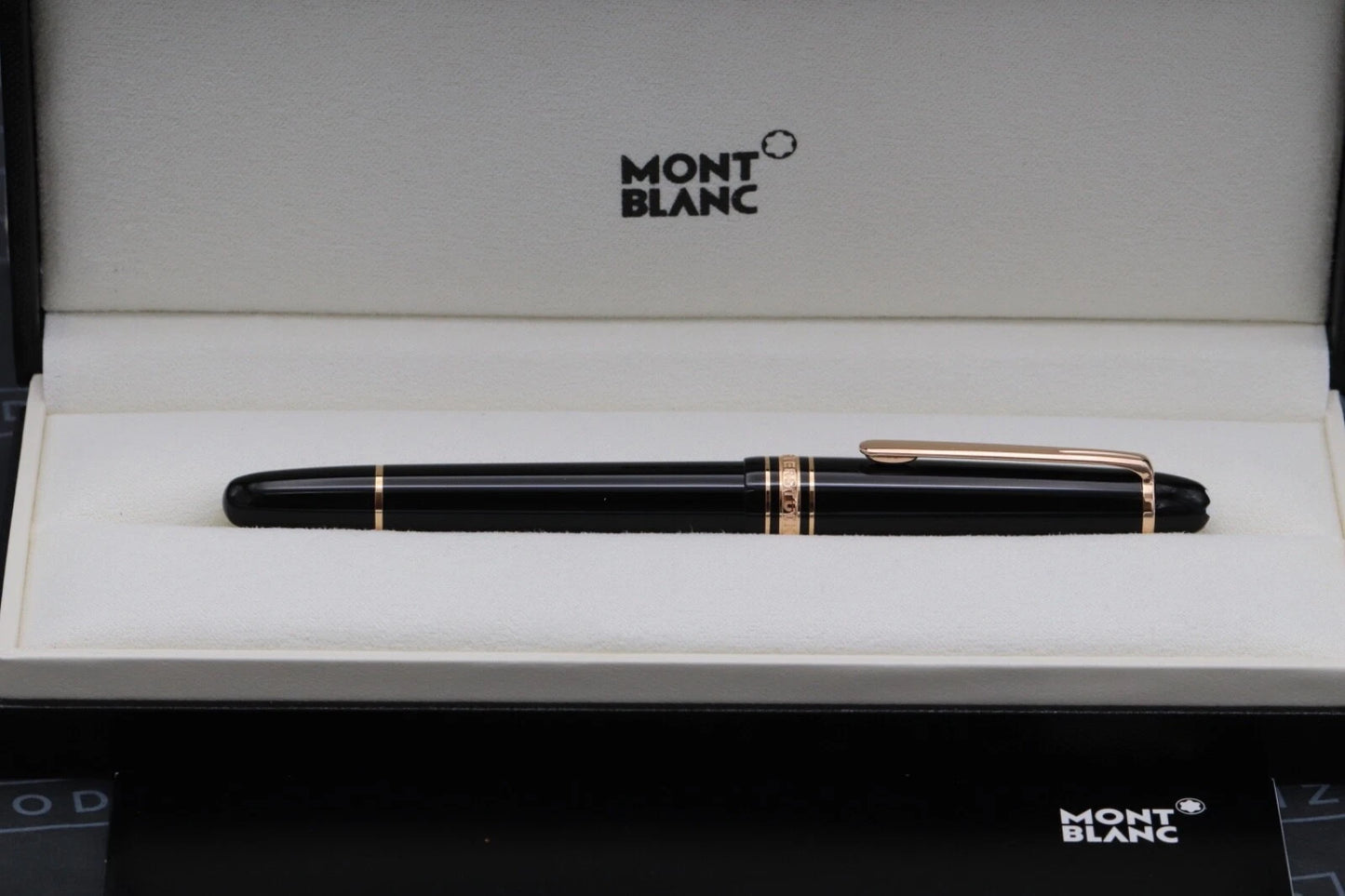 Montblanc Meisterstuck 145 Classique Red Gold Coated Fountain Pen - UNUSED image 1