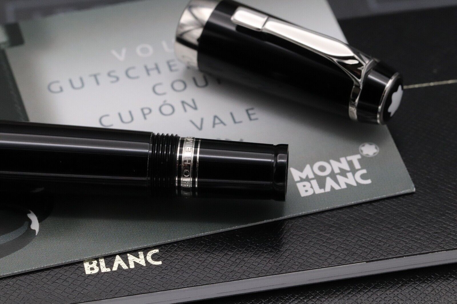 Montblanc Boheme Platinum Line No Stone Fountain Pen - Broad Nib image 3