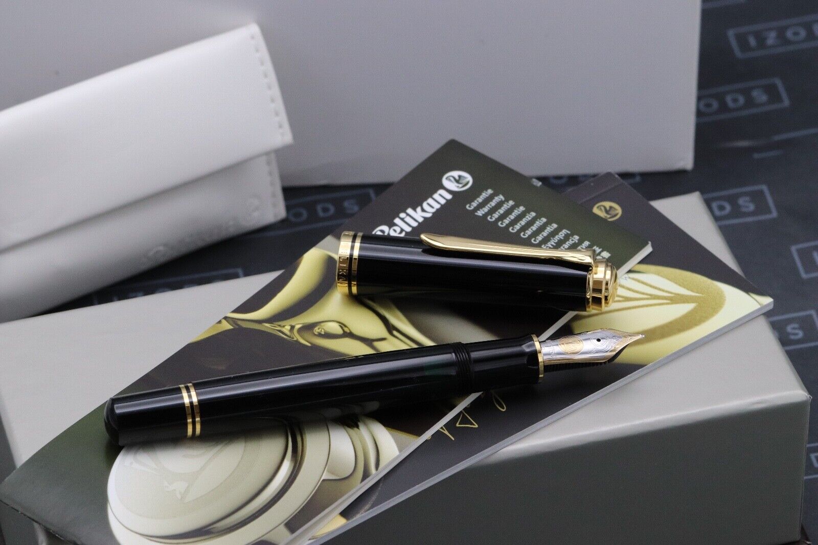 Pelikan Souveran M1000 Black Fountain Pen - Broad Nib - INKED ONCE image 1