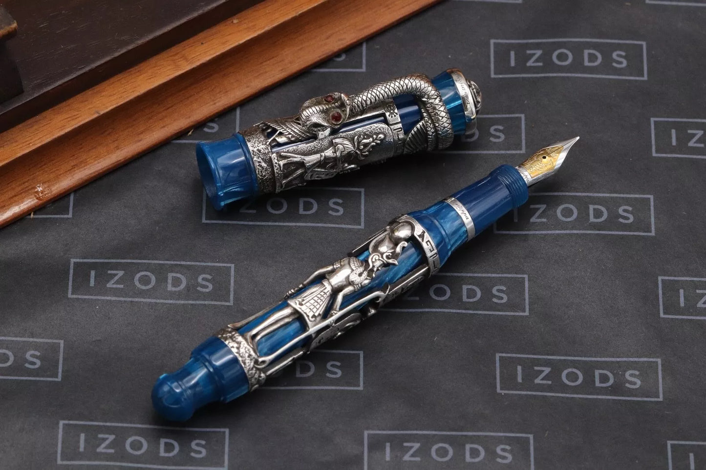 Montegrappa Luxor Blue Nile Celluloid Limited Edition Fountain Pen - Fully Overhauled by Montegrappa 2025 image 1