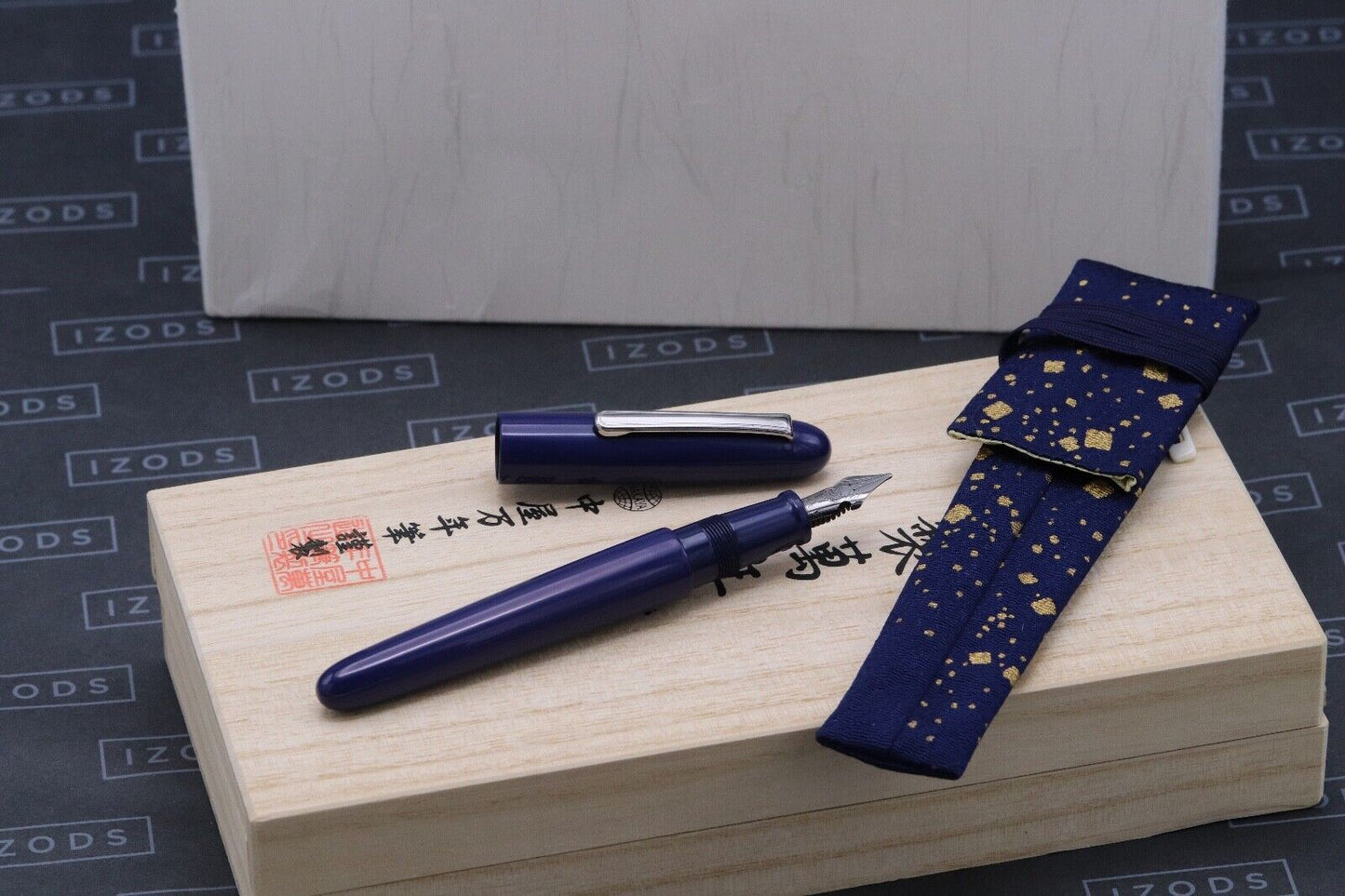 Nakaya Portable Writer Kikyo Ruthenium Fountain Pen - 'Nakata' Elastic Music Nib image 0