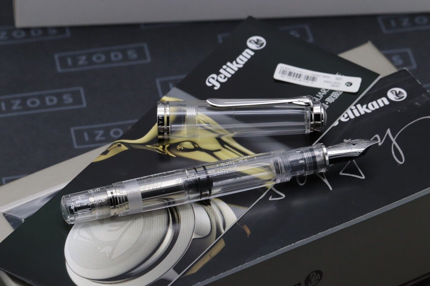 Pelikan M805 Demonstrator Engraved Special Edition Fountain Pen - UNUSED - EF image 1