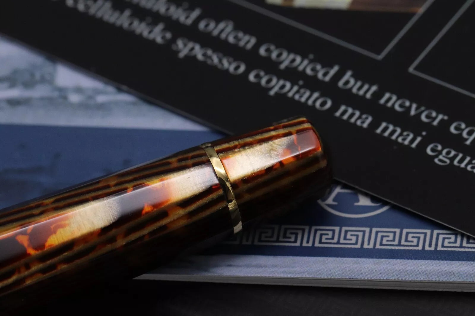 ASC Gladiatore Medio Arco Bronze Celluloid Fountain Pen - UNUSED image 6