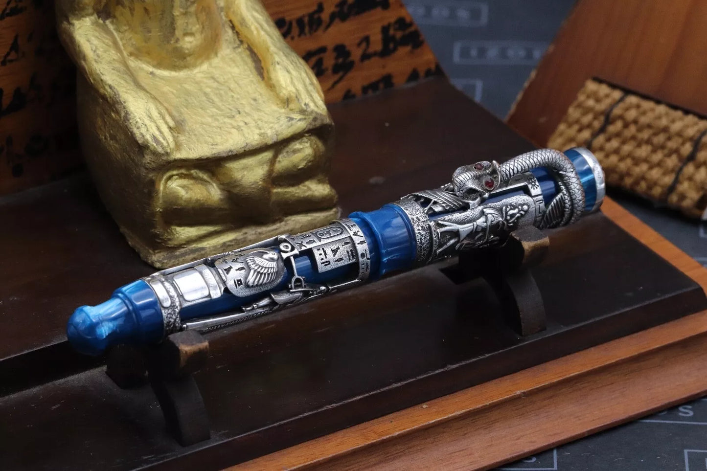 Montegrappa Luxor Blue Nile Celluloid Limited Edition Fountain Pen - Fully Overhauled by Montegrappa 2025 image 6