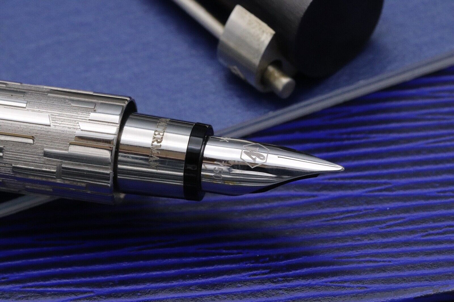 Waterman Serenite Grey Titanium Fountain Pen - Rare Sample Marked Pen image 2