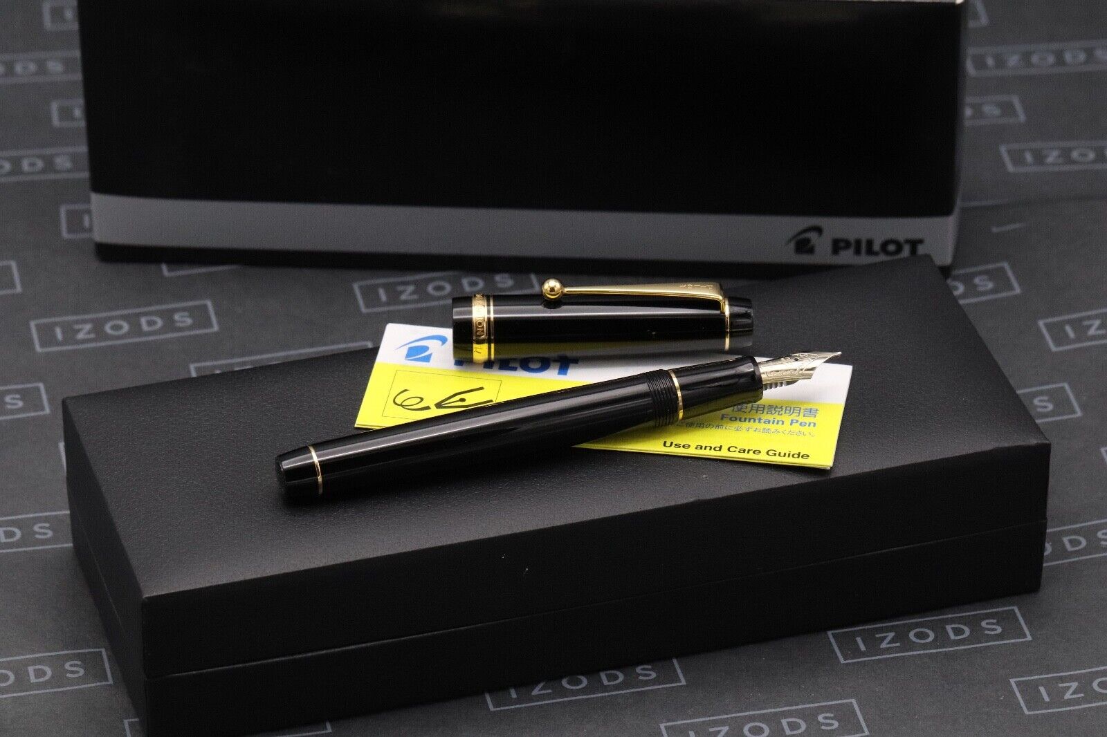 Pilot Custom 74 Black Special Edition Flat Top Fountain Pen image 0