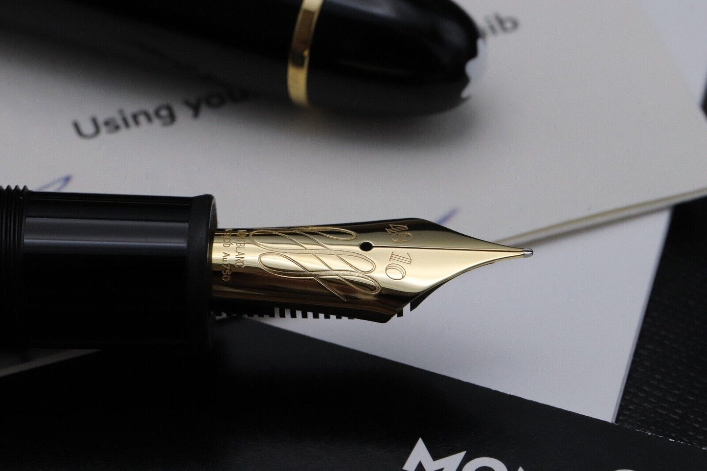 Montblanc Meisterstuck 149 Calligraphy Flex Fountain Pen - UNUSED image 2