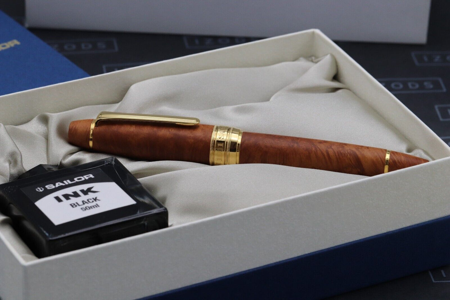 Sailor King of Pen Pro Gear Briarwood Burl Fountain Pen image 8
