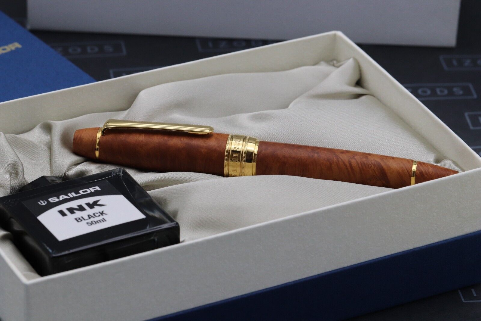 Sailor King of Pen Pro Gear Briarwood Burl Fountain Pen image 8