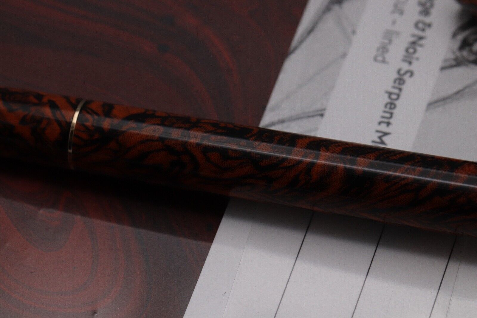Montblanc Heritage Serpent Marble ‘Gift of Writing’ Fountain Pen Set – UNUSED image 3