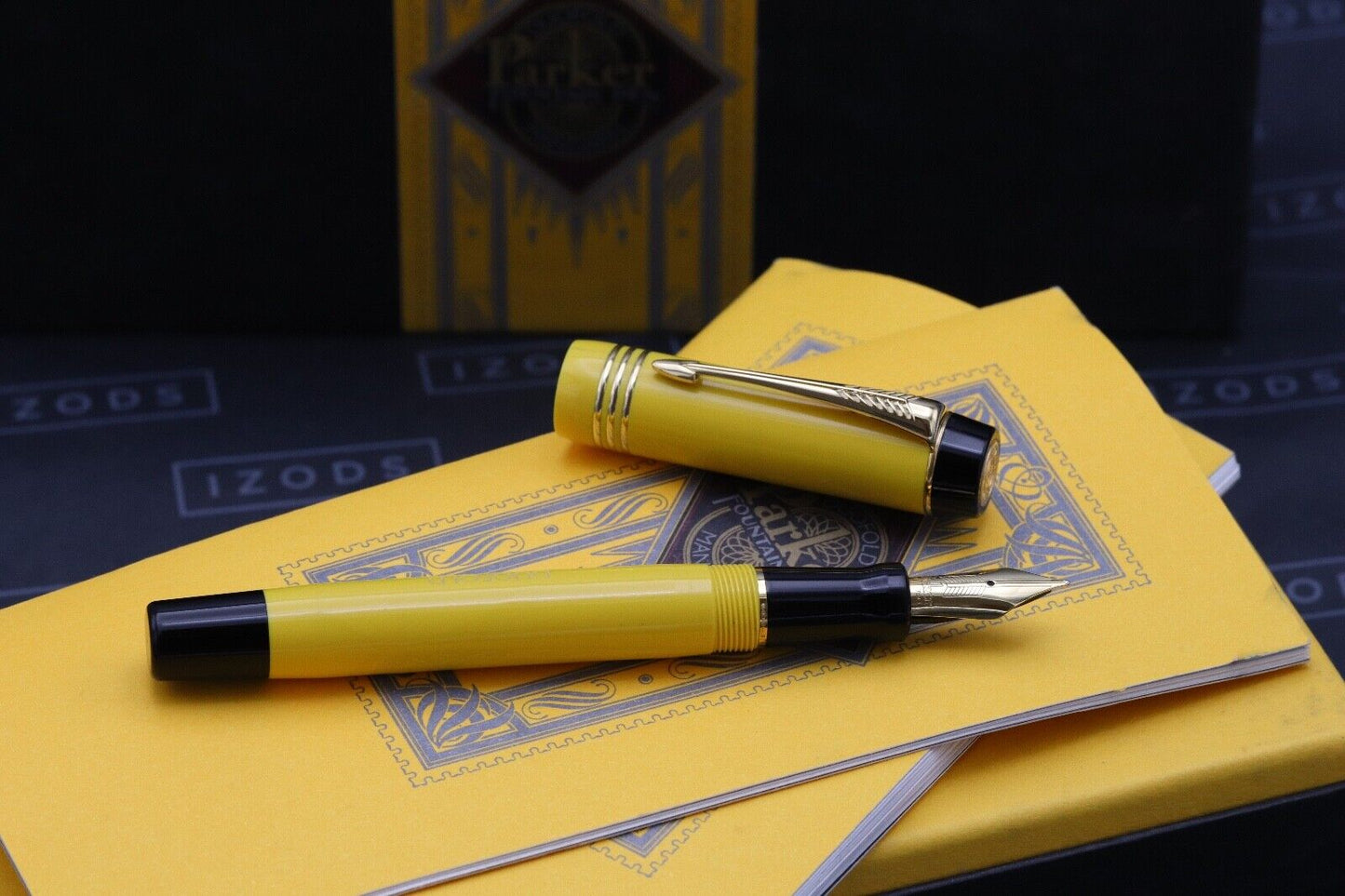 Parker Duofold Centennial Mandarin Yellow Limited Edition Fountain Pen image 1