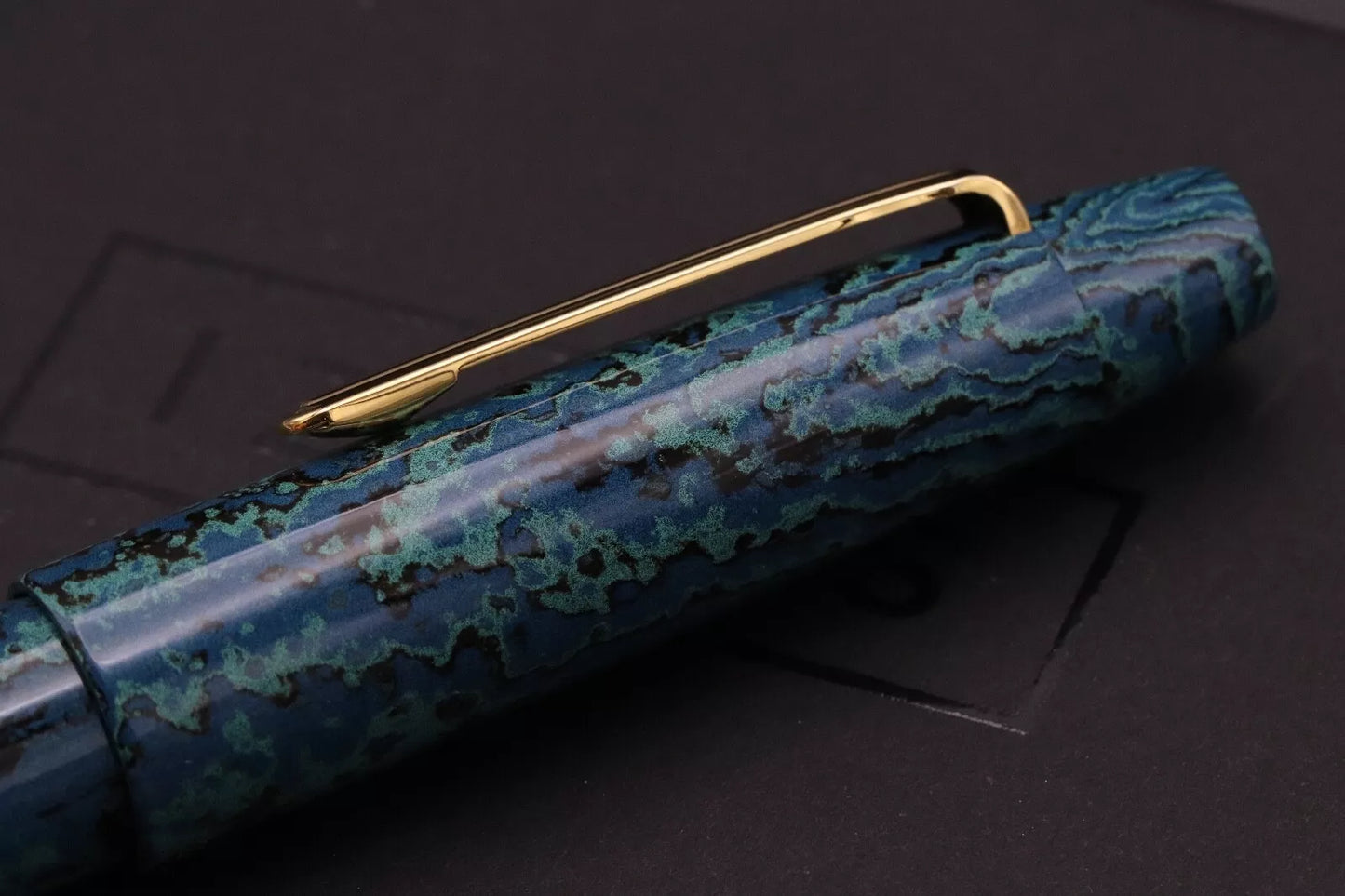 Sailor Ryokkyo Ebonite Green Echo Naginata Togi Fountain Pen image 5